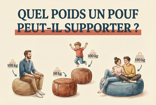 Quel poids un pouf peut-il supporter ? Réponses détaillées pour chaque modèle