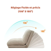 Moven – Pouf canapé pliable minimaliste en tissu polaire, assise d’appoint scandinave