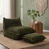 Calys – Lounge-Pouf „Raupe“ aus Cordvelours, bequeme und anschmiegsame skandinavische Sitzgelegenheit