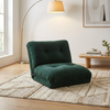 Moven – Pouf canapé pliable minimaliste en tissu polaire, assise d’appoint scandinave