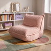 Calys – Lounge-Pouf „Raupe“ aus Cordvelours, bequeme und anschmiegsame skandinavische Sitzgelegenheit