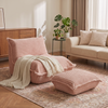 Calys – Lounge-Pouf „Raupe“ aus Cordvelours, bequeme und anschmiegsame skandinavische Sitzgelegenheit
