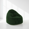 Sylva - Pouf vert émeraude en velours côtelé