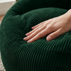 Sylva – Smaragdgrüner Sitzsack aus Kordvelours