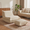 Calys – Lounge-Pouf „Raupe“ aus Cordvelours, bequeme und anschmiegsame skandinavische Sitzgelegenheit