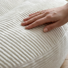 Luna – weißer Sitzsack aus Cordvelours
