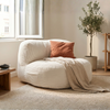 Luna – weißer Sitzsack aus Cordvelours