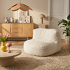 Luna – weißer Sitzsack aus Cordvelours